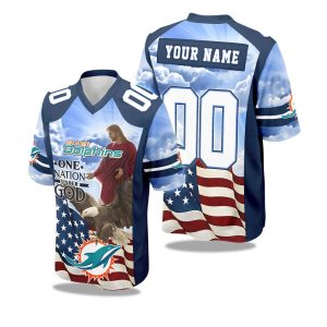 Dolphins One Nation Under God American 2025 Football Jersey 1