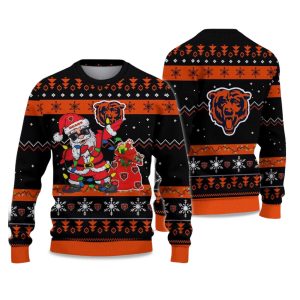 2025 Bears Santa Claus Ugly Christmas Sweater 1