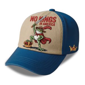No Kings In America Portland Frog Baseball Cap 1