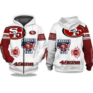 49ers Americas Team Zip Hoodie 1