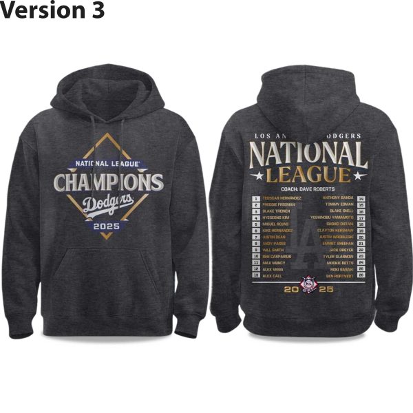 Dodgers National League Champions 2025 Hoodie (3)