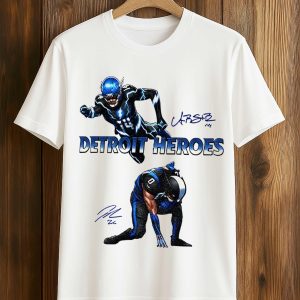 Jahmyr Gibbs And Amon Ra St Brown Detroit Heroes Shirt