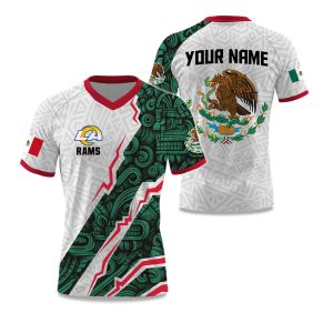 Rams x Mexican Heritage Celebration 2025 V neck Short Sleeve Jersey 1