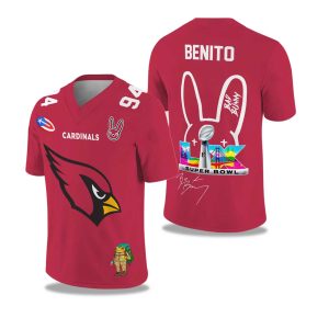 Cardinals Bad Bunny Bowl LX 2025 2026 Football Jersey 1
