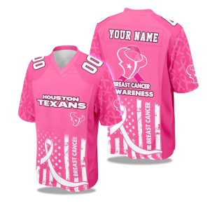 2025 Texans Breast Cancer Awareness Football Jersey 1