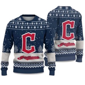 2025 Indians Ugly Christmas Sweater 1
