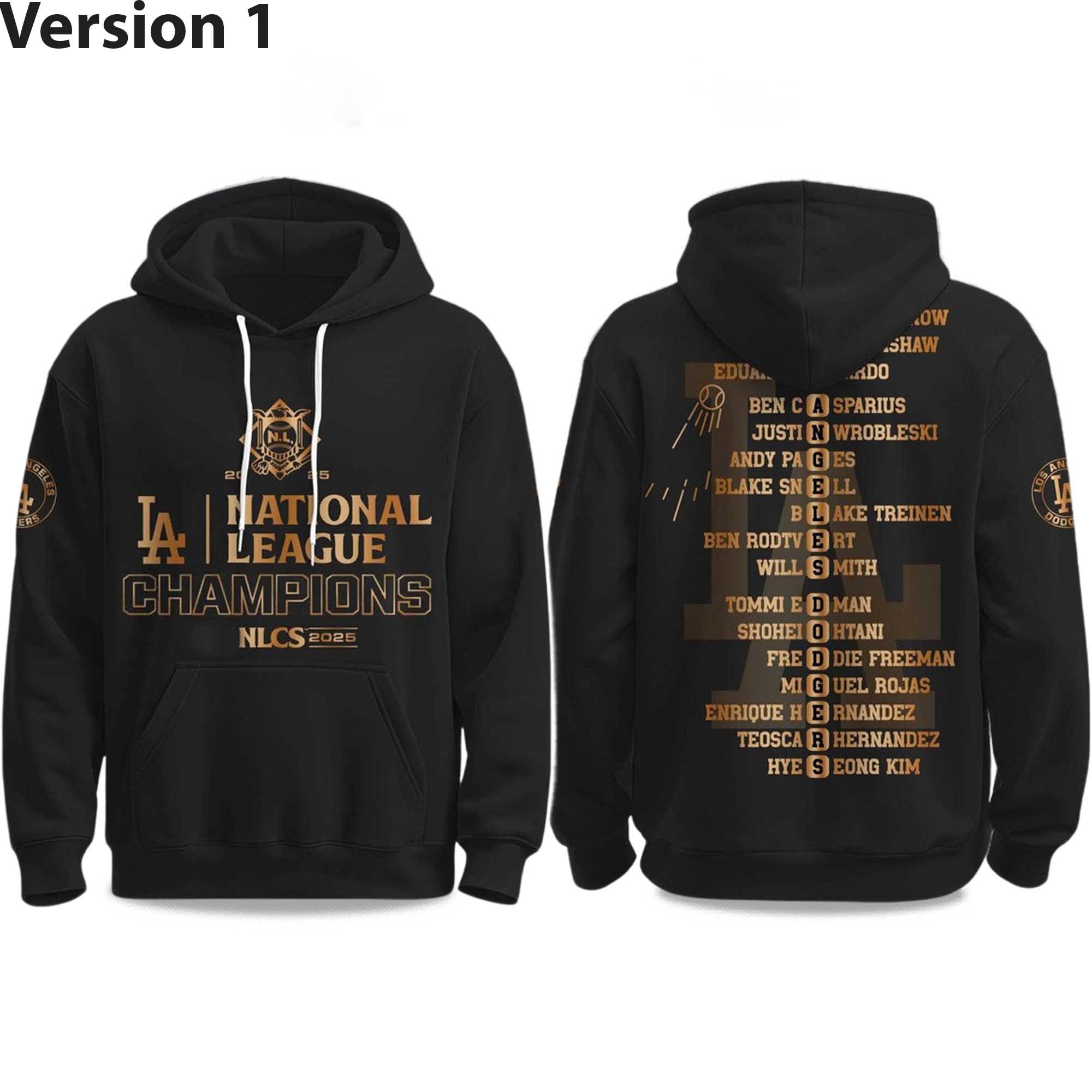 Dodgers National League Champions 2025 Hoodie Dodgers National League Champions 2025 Hoodie