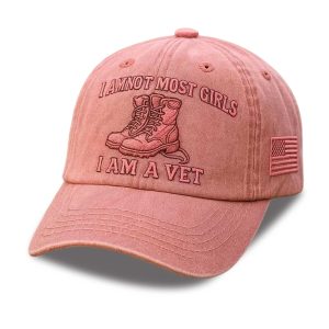 I Am Not Most Girls I Am A Vet Baseball Cap