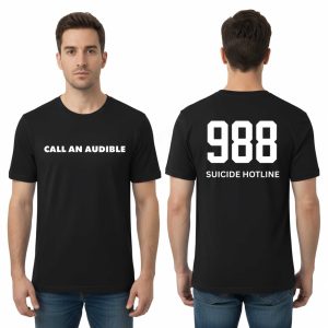 Marshawn Kneeland Call An Audible 988 Suicide Hotline Shirt