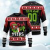 2025 49ers Drink Up Grnch Christmas Ugly Sweater 1