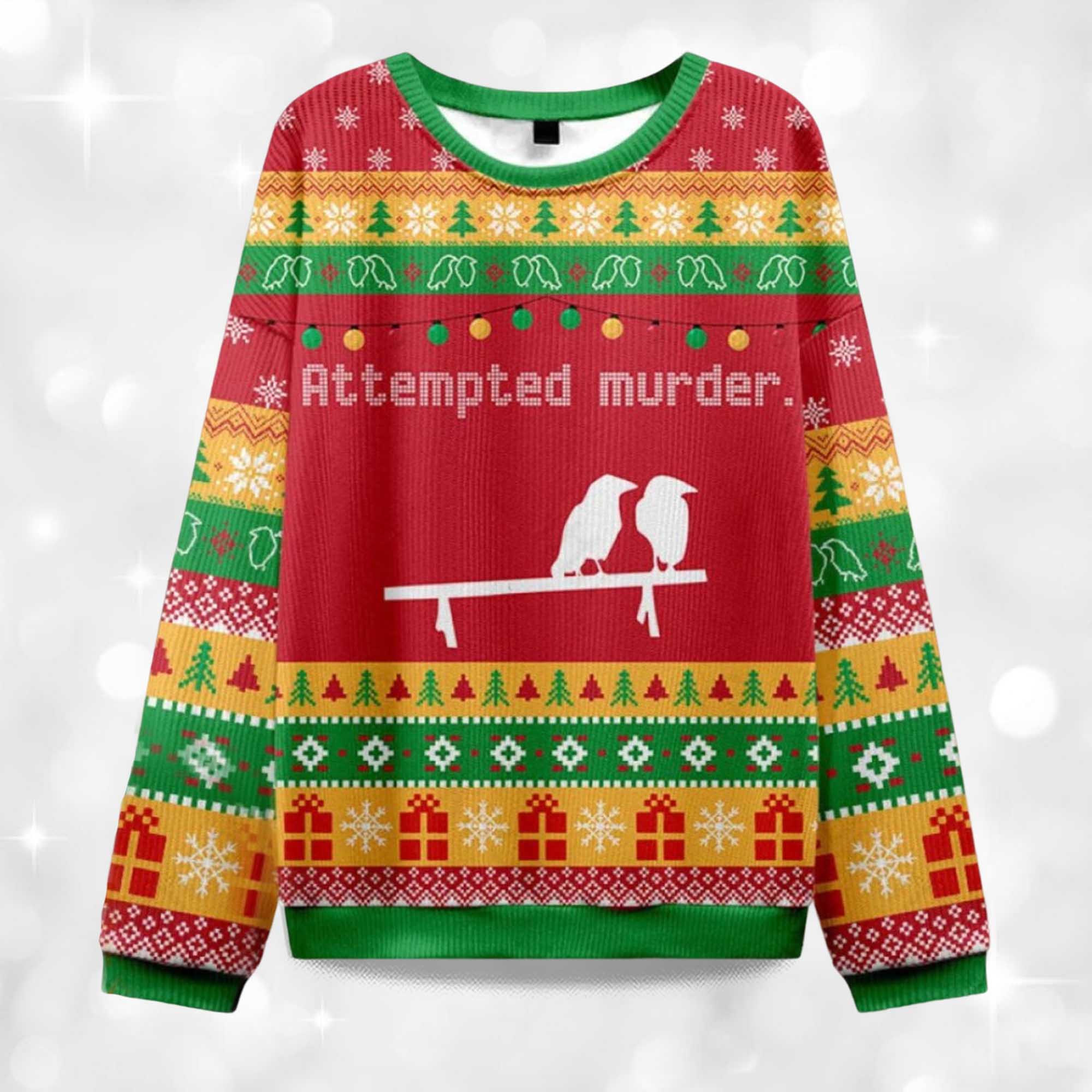 2025 Attempted Murder Ugly Christmas Sweater 2 2025 Attempted Murder Ugly Christmas Sweater 2