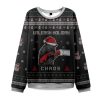 2025 Black Cat Unleash Holiday Chaos Christmas Ugly Sweater 1