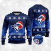 2025 Blue Jays Snowflakes Christmas Ugly Sweater 2