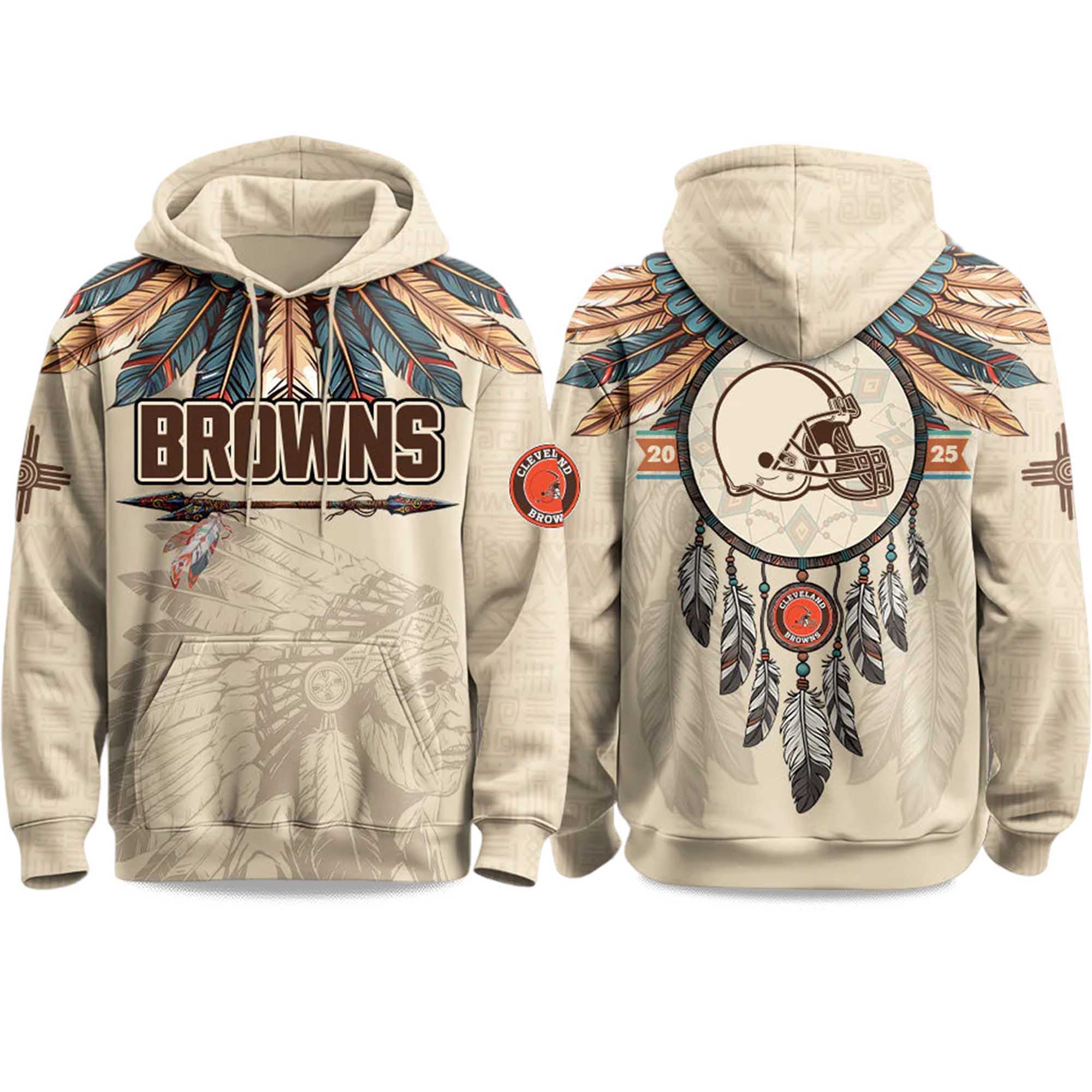 2025 Browns Native American Heritage Month Hoodie 2025 Browns Native American Heritage Month Hoodie