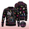 2025 Cat Sugar Skull Ugly Christmas Sweater 2
