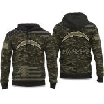 2025 Chargers Salute to Service Camo Hoodie