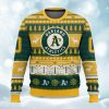 2025 Christmas Athletics Baseball Personalized Ugly Sweater 1