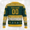 2025 Christmas Athletics Baseball Personalized Ugly Sweater 3 2025 Christmas Athletics Baseball Personalized Ugly Sweater 2