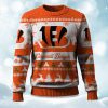 2025 Christmas Bengals Festive Reindeer Tree Ugly Sweater 1