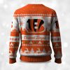 2025 Christmas Bengals Festive Reindeer Tree Ugly Sweater 2
