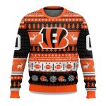 2025 Christmas Bengals Personalized Ugly Sweater