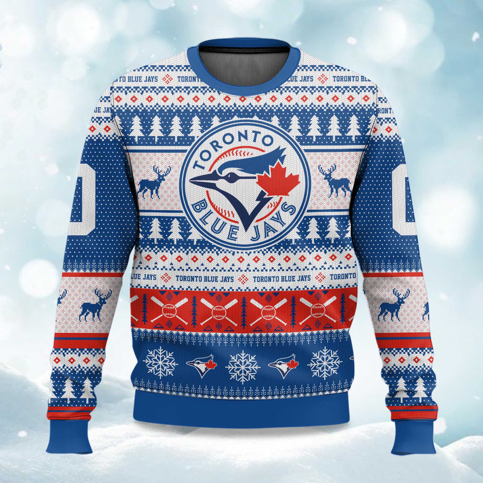2025 Christmas Blue Jays Baseball Personalized Ugly Sweater 2025 Christmas Blue Jays Baseball Personalized Ugly Sweater