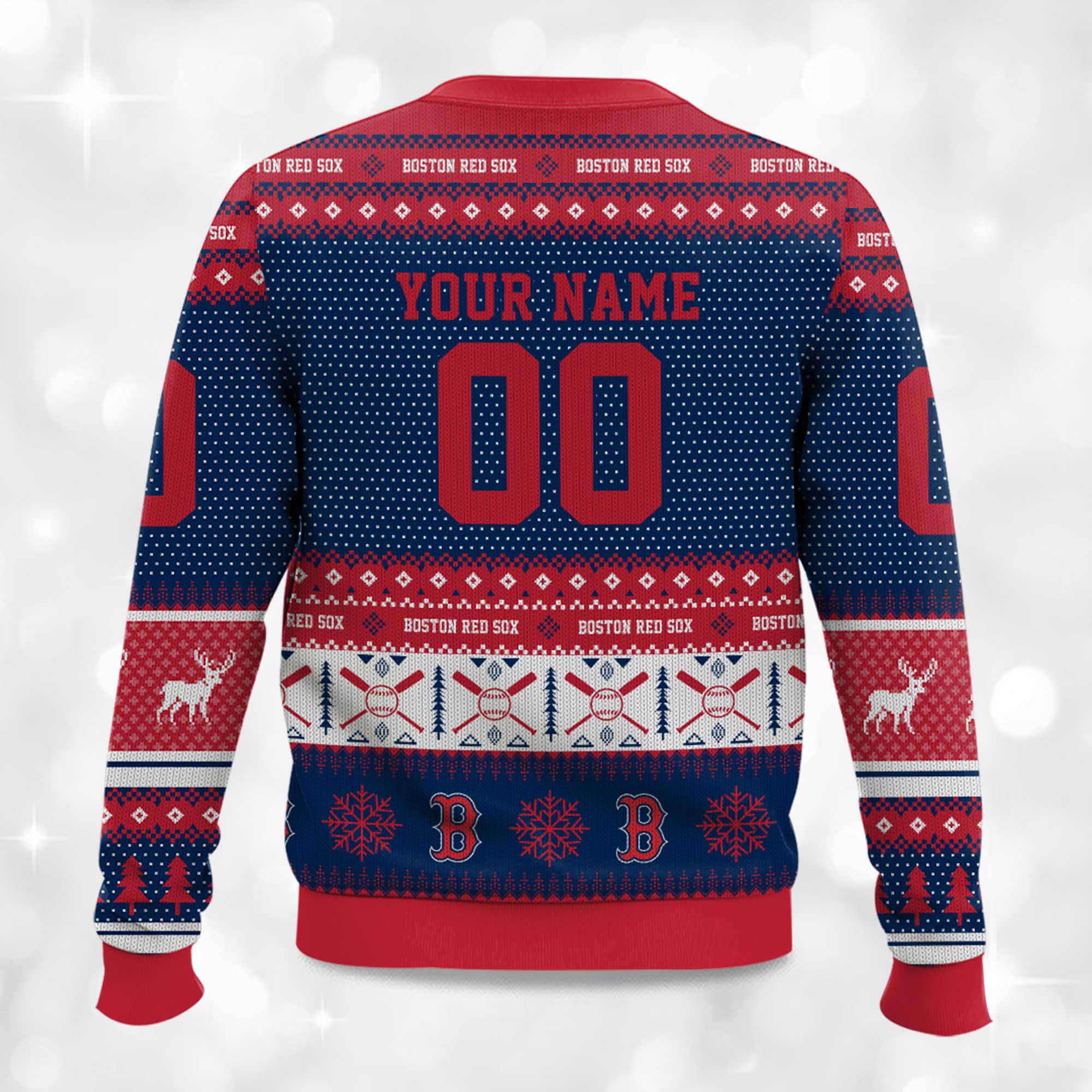 2025 Christmas Boston Red Sox Personalized Ugly Sweater 2 2025 Christmas Boston Red Sox Personalized Ugly Sweater 2