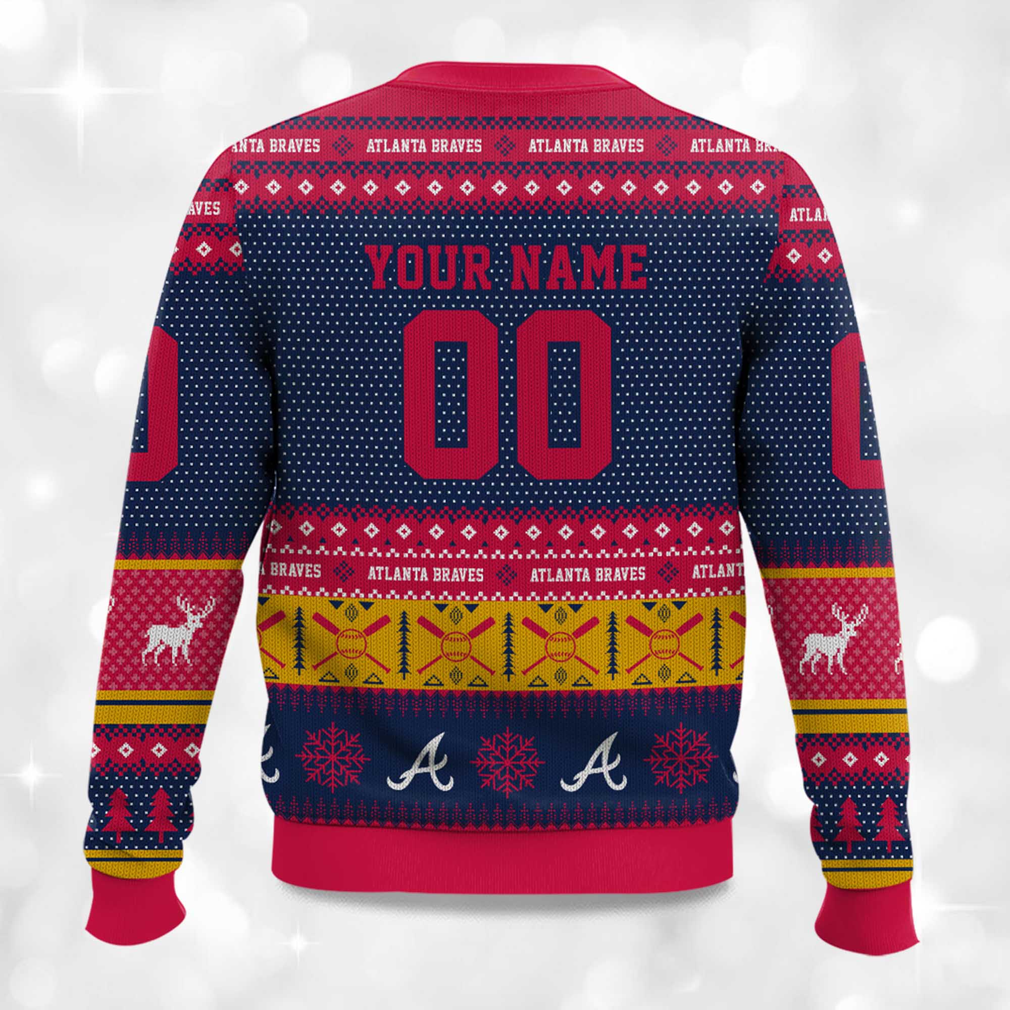 2025 Christmas Braves Personalized Ugly Sweater 2 2025 Christmas Braves Personalized Ugly Sweater 2