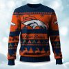 2025 Christmas Broncos Festive Reindeer Tree Ugly Sweater 1