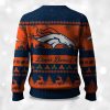 2025 Christmas Broncos Festive Reindeer Tree Ugly Sweater 2