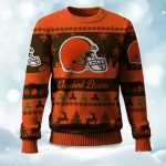 2025 Christmas Browns Festive Reindeer & Tree Ugly Sweater