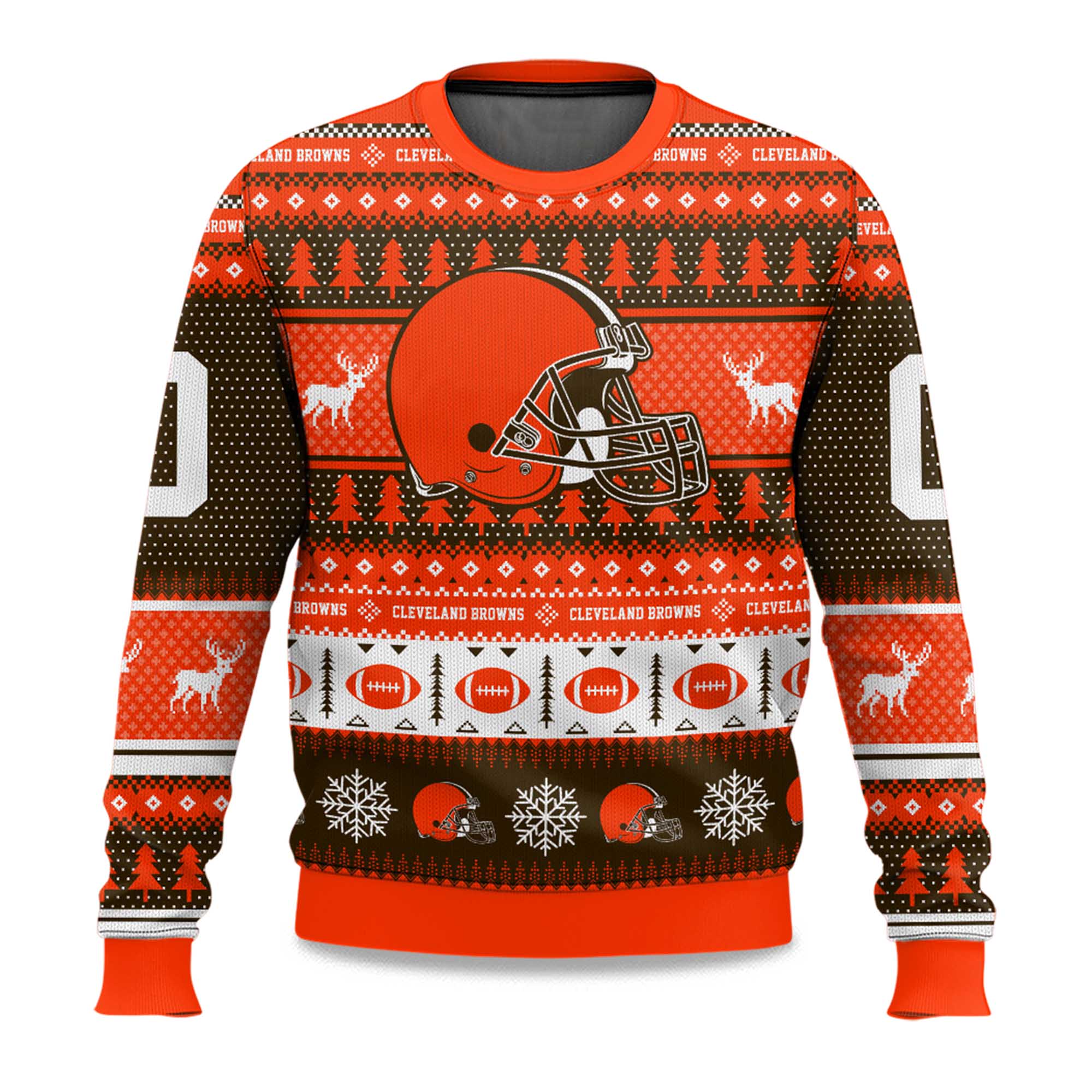 2025 Christmas Browns Personalized Ugly Sweater 2025 Christmas Browns Personalized Ugly Sweater