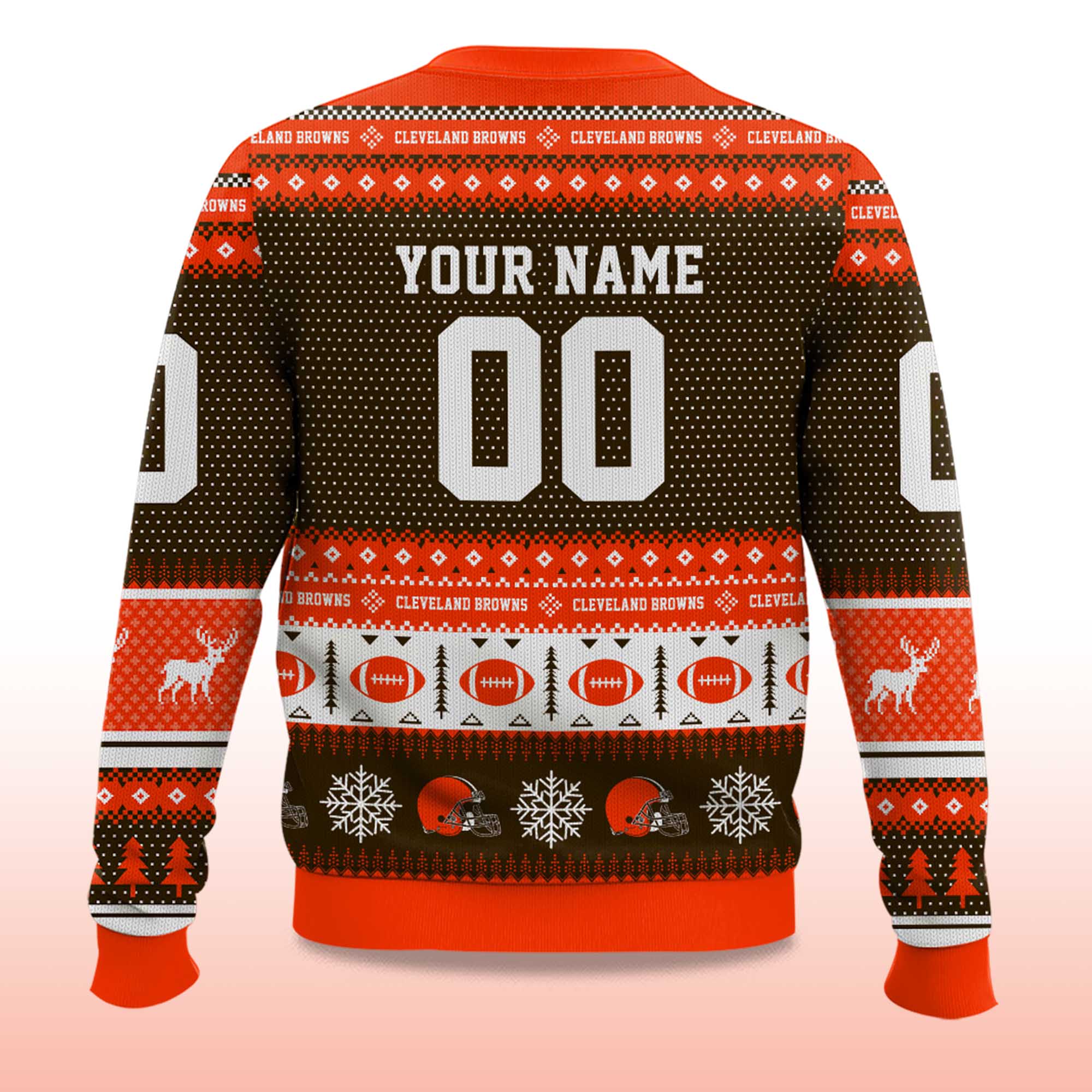 2025 Christmas Browns Personalized Ugly Sweater 2 2025 Christmas Browns Personalized Ugly Sweater 2