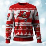 2025 Christmas Buccaneers Festive Reindeer & Tree Ugly Sweater