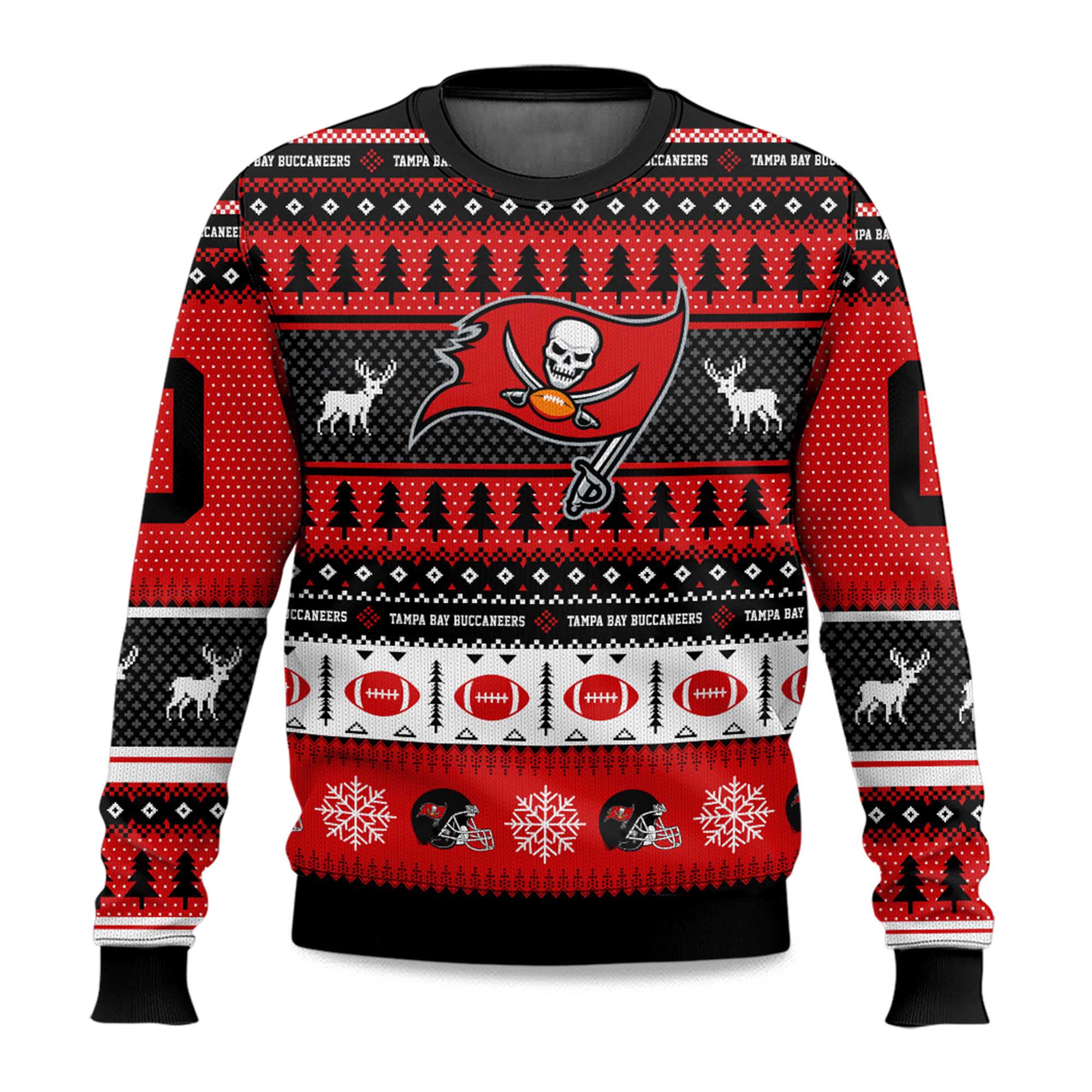 2025 Christmas Buccaneers Personalized Ugly Sweater 2025 Christmas Buccaneers Personalized Ugly Sweater