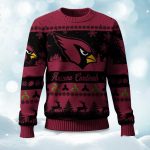 2025 Christmas Cardinals Festive Reindeer & Tree Ugly Sweater