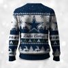 2025 Christmas Cowboys Festive Reindeer Tree Ugly Sweater 2
