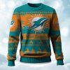 2025 Christmas Dolphins Festive Reindeer Tree Ugly Sweater 1