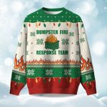 2025 Christmas Dumpster Fire Response Team Ugly Sweater