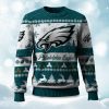 2025 Christmas Eagles Festive Reindeer Tree Ugly Sweater 1
