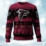 2025 Christmas Falcons Festive Reindeer & Tree Ugly Sweater