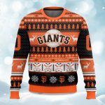 2025 Christmas Giants Baseball Personalized Ugly Sweater