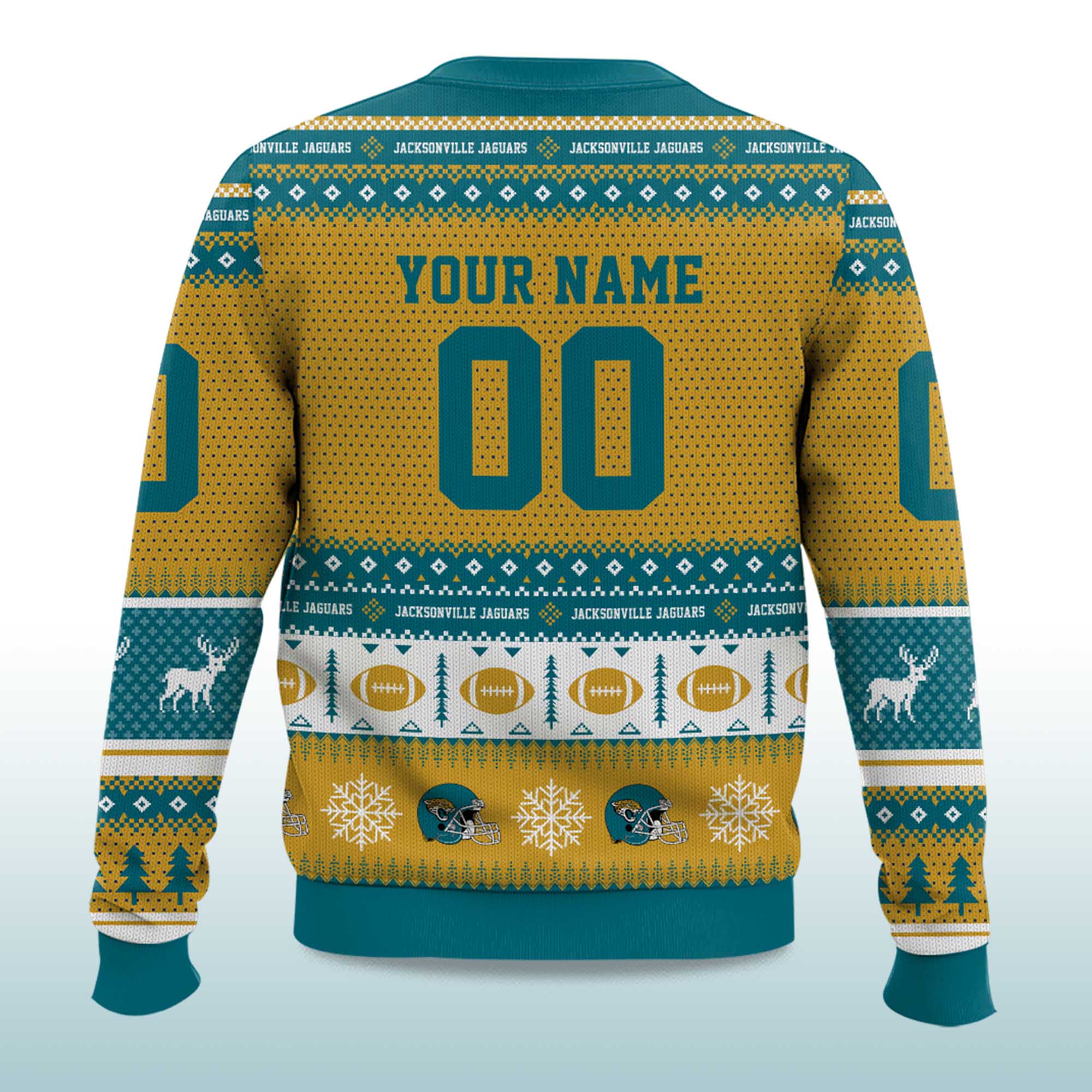 2025 Christmas Jaguars Personalized Ugly Sweater 2 2025 Christmas Jaguars Personalized Ugly Sweater 2