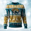 2025 Christmas Jaguars Reindeer Football Ugly Sweater