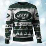 2025 Christmas Jets Festive Reindeer & Tree Ugly Sweater
