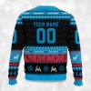 2025 Christmas Marlins Baseball Personalized Ugly Sweater 2