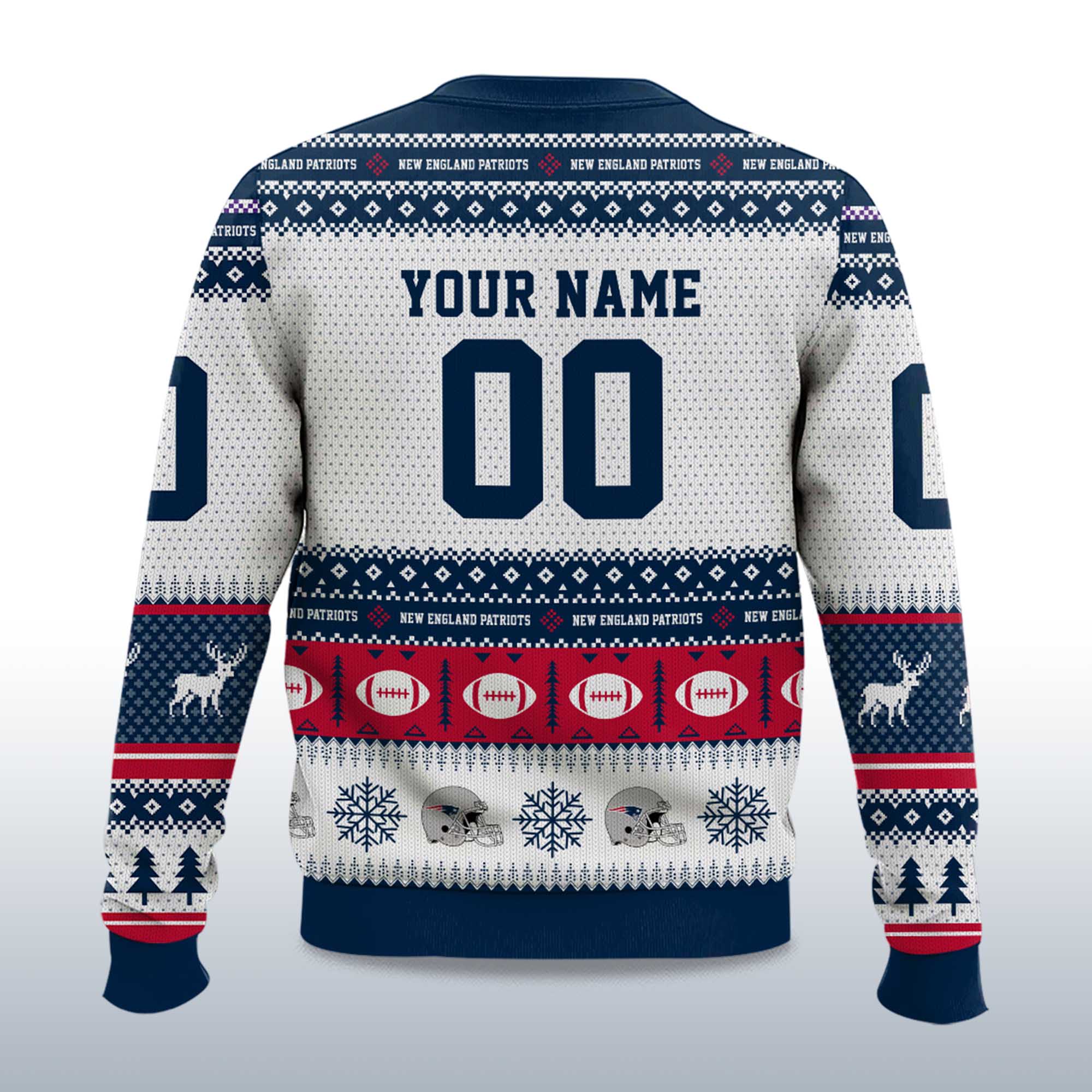 2025 Christmas Patriots Personalized Ugly Sweater 2 2025 Christmas Patriots Personalized Ugly Sweater 2