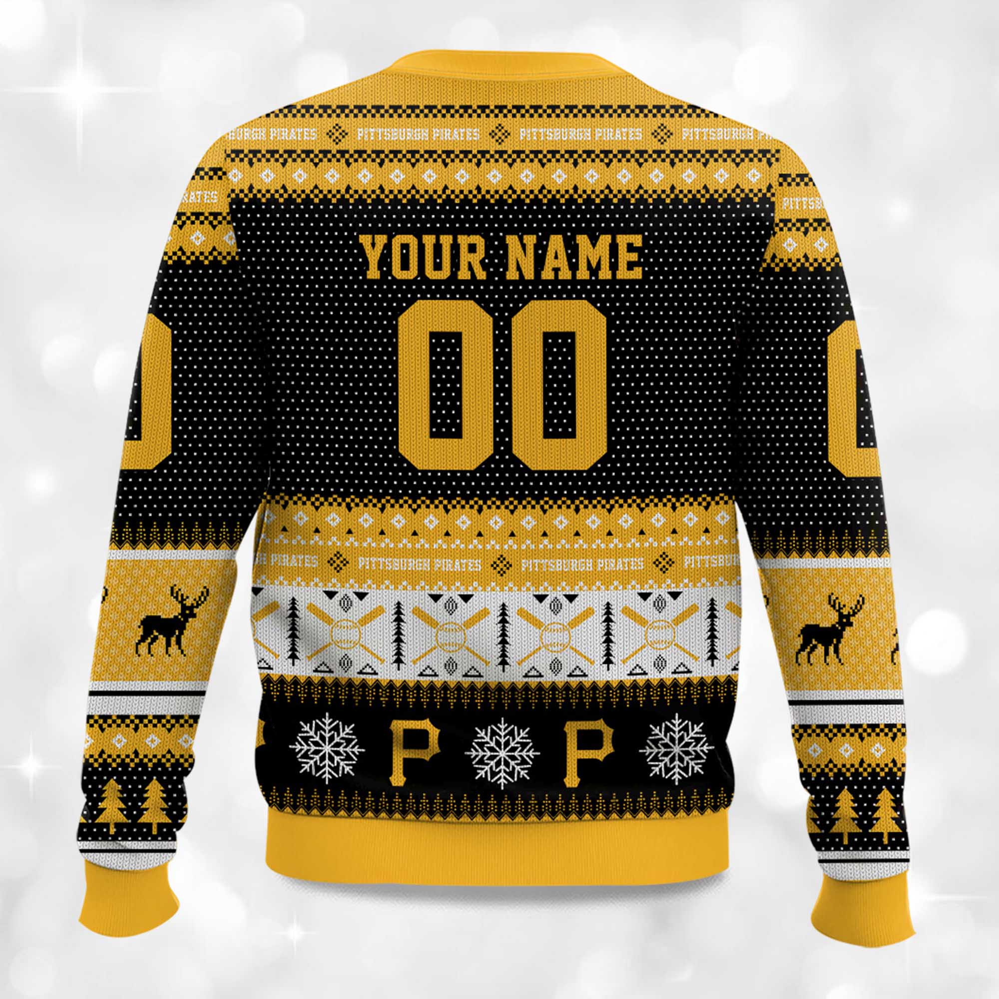 2025 Christmas Pirates Baseball Personalized Ugly Sweater 2 2025 Christmas Pirates Baseball Personalized Ugly Sweater 2