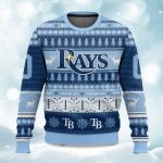2025 Christmas Rays Baseball Personalized Ugly Sweater
