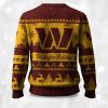2025 Christmas Redskins Festive Reindeer Tree Ugly Sweater 2